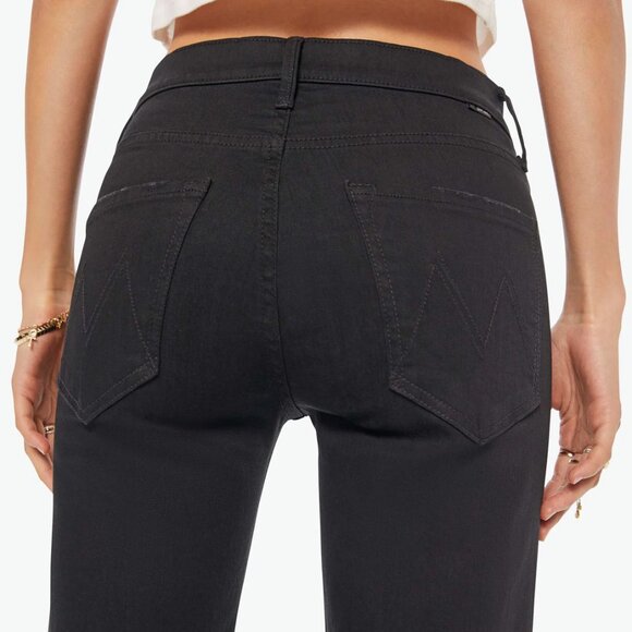 Mother The Mid Rise Dazzler Ankle Not Guilty Black Size 34 - Picture 4 of 13